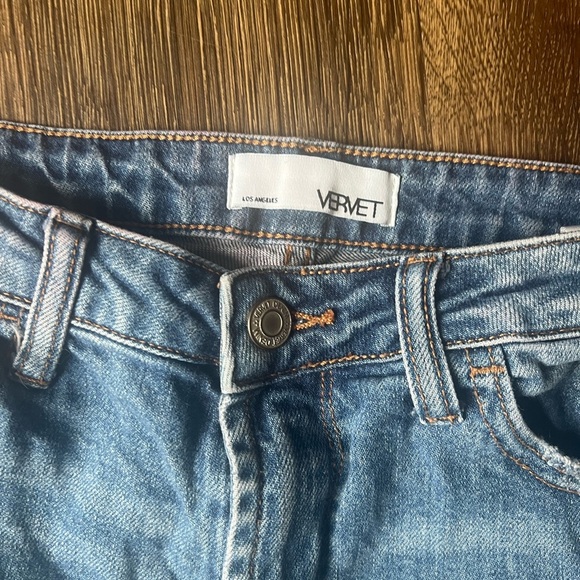 Distressed Blue Women's Jeans - Picture 3 of 6